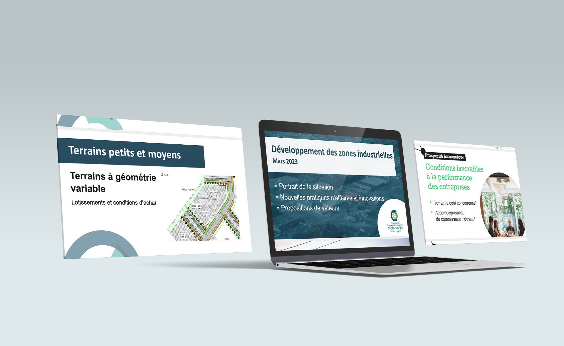 CDEVR graphisme power point zones industrielles