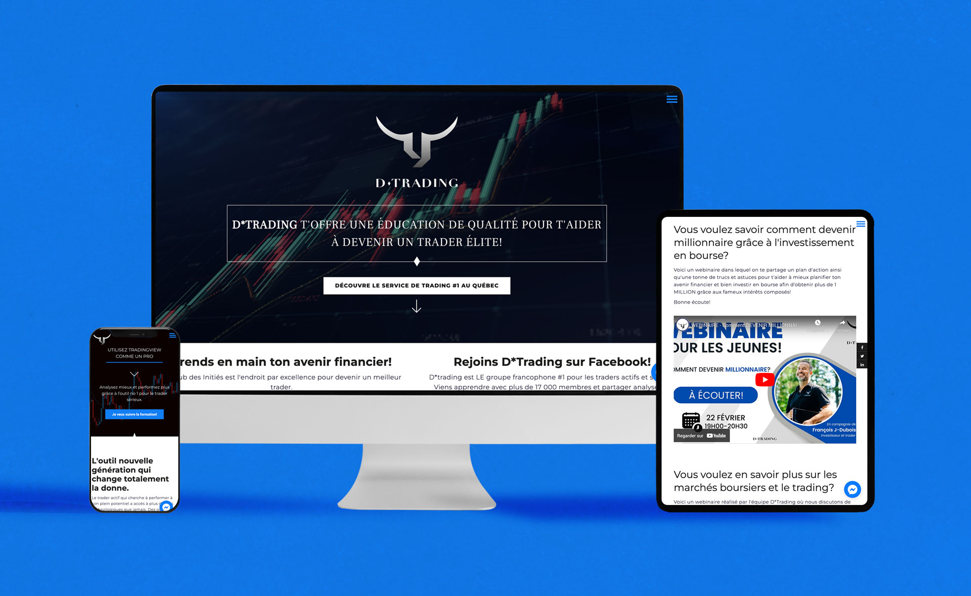 D Trading site Web