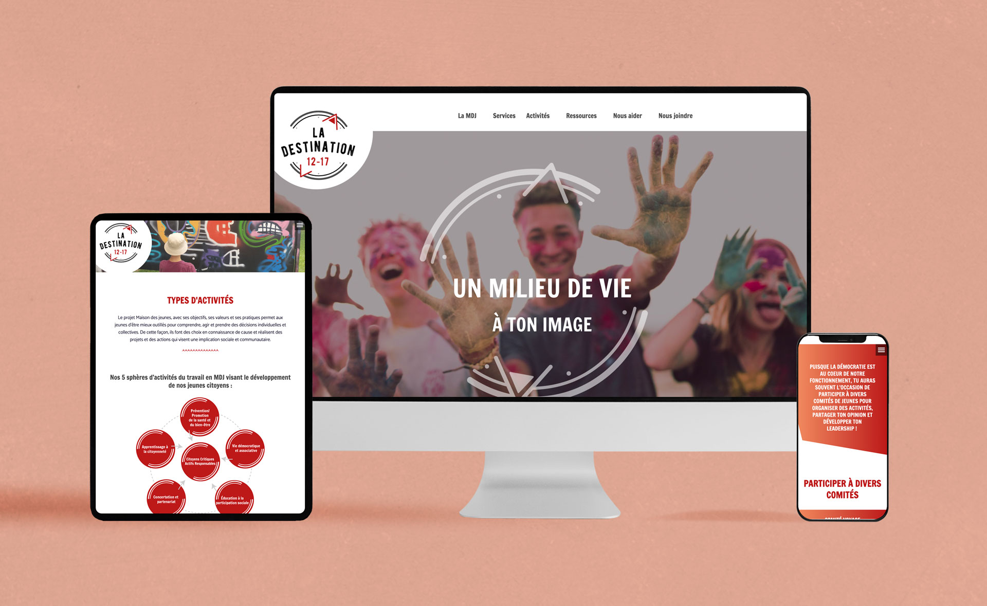Maison des jeunes La Destination de Warwick site web