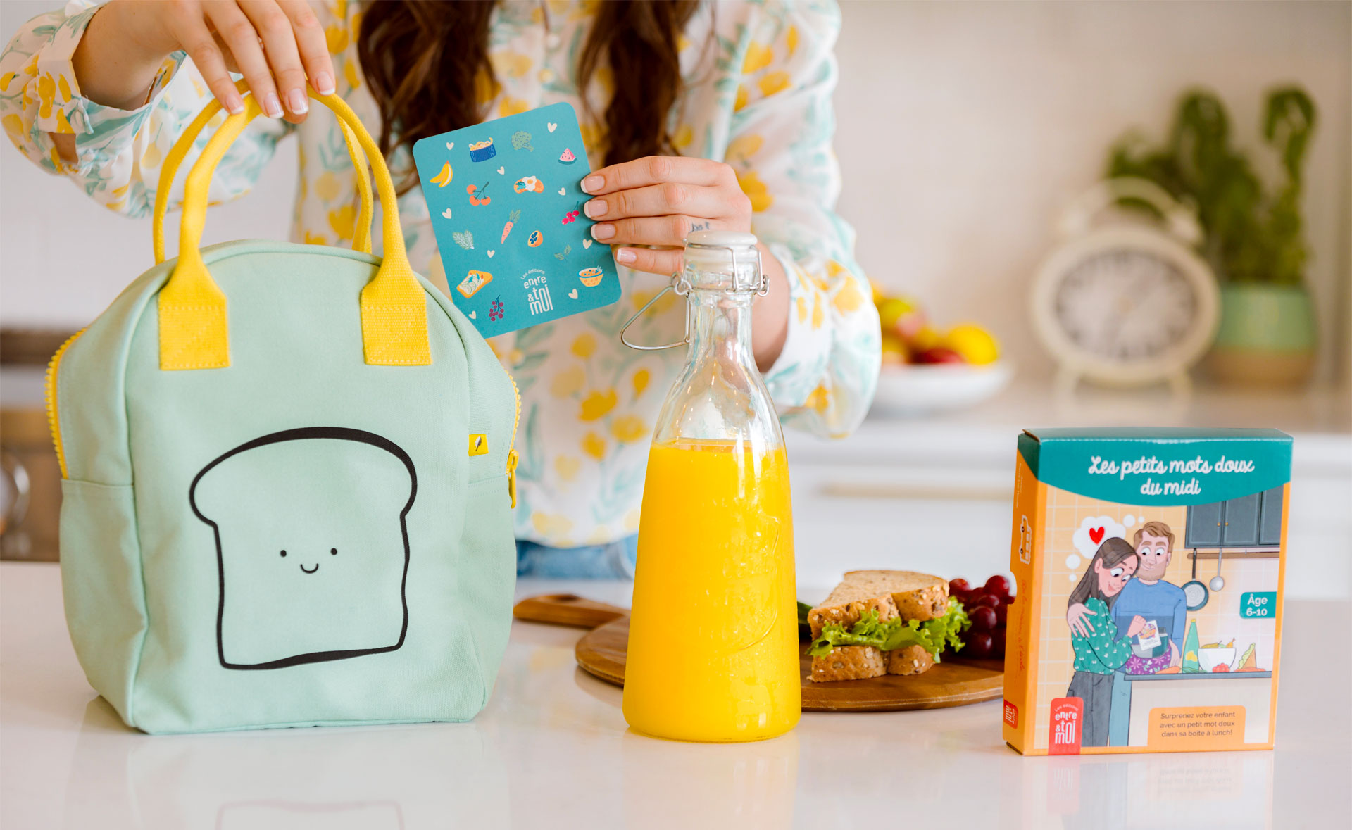 Les petits mots doux du midi boîte à lunch