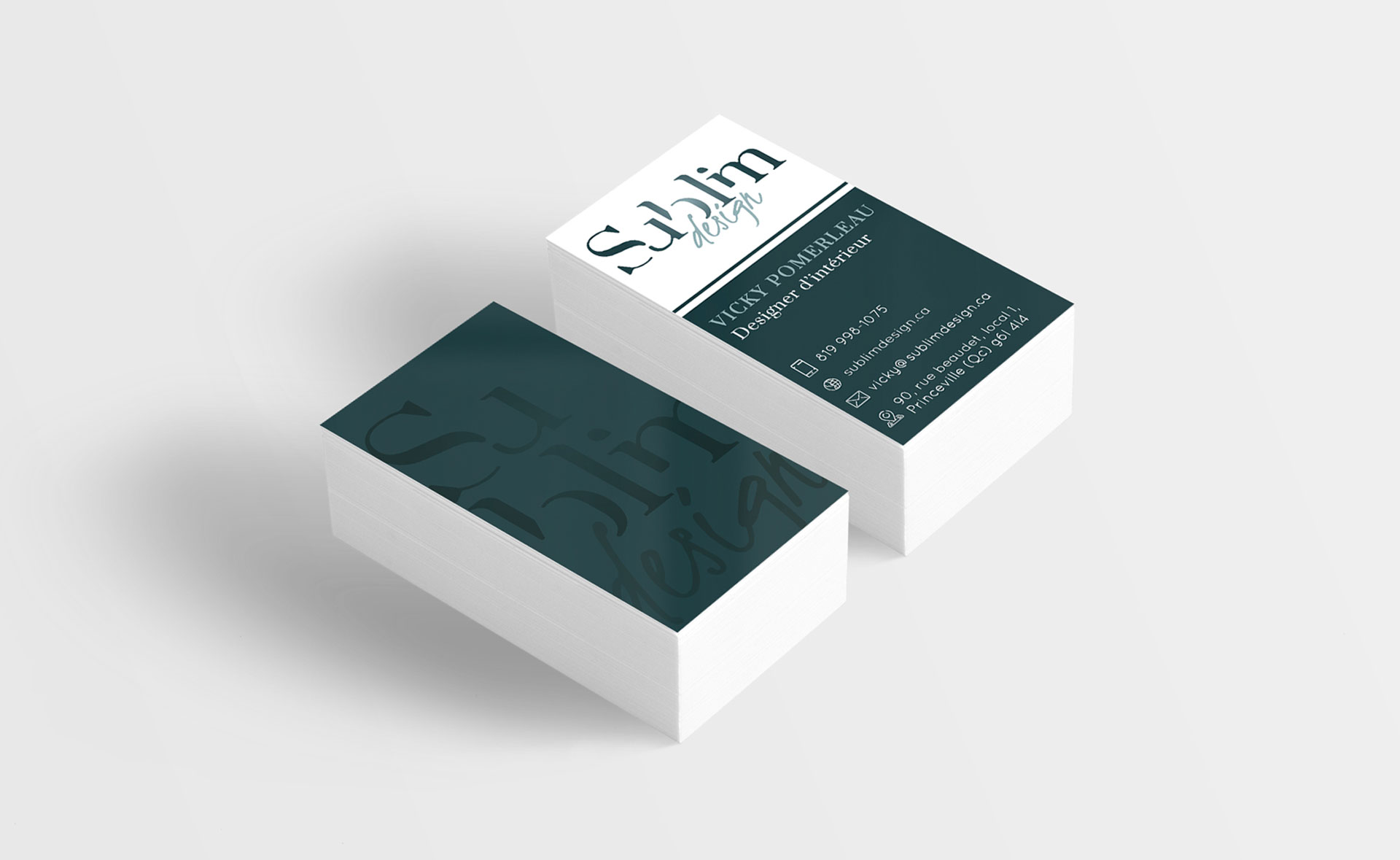 carte d'affaire sublim design