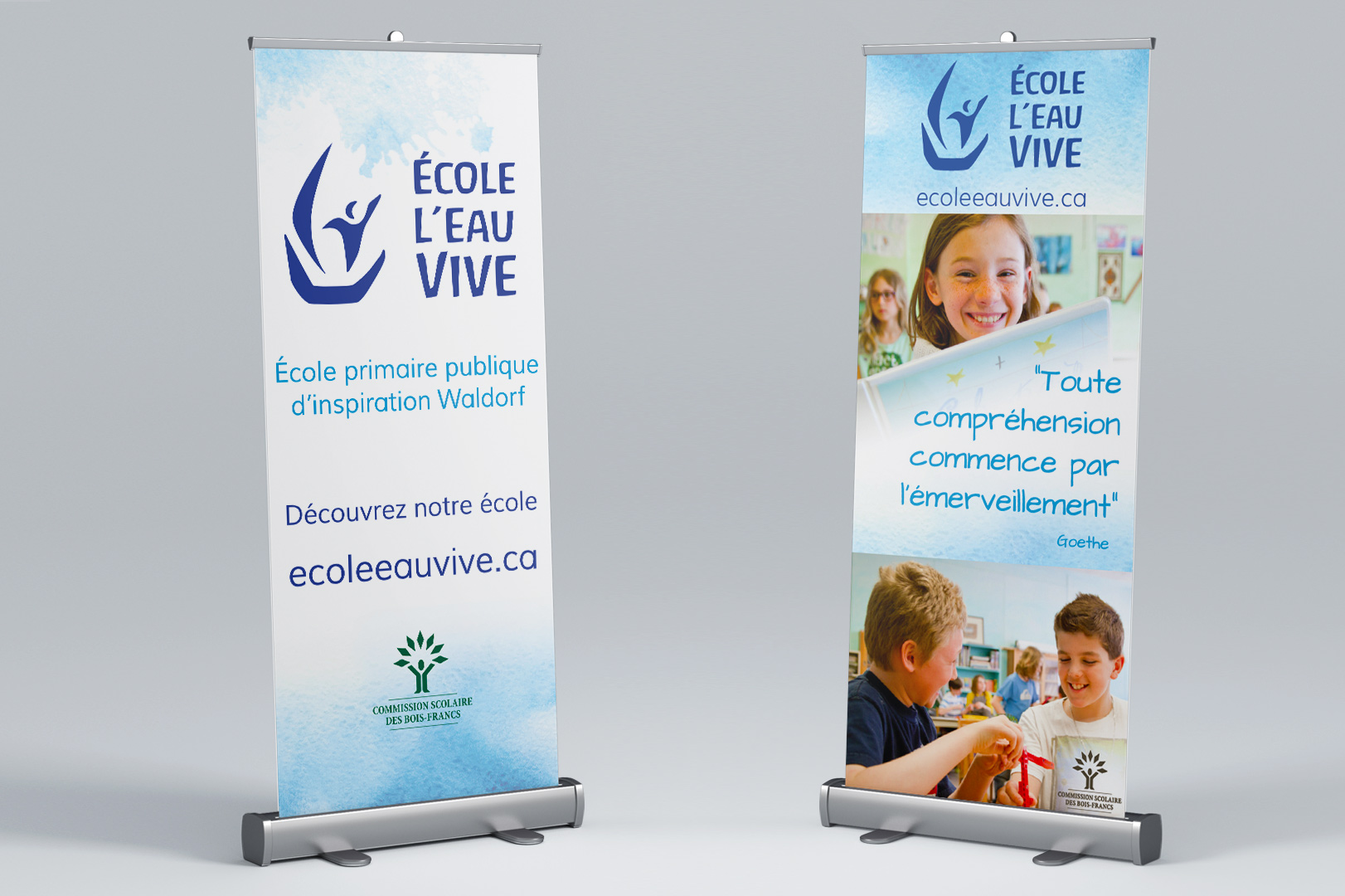 école l'eau vive enrouleur